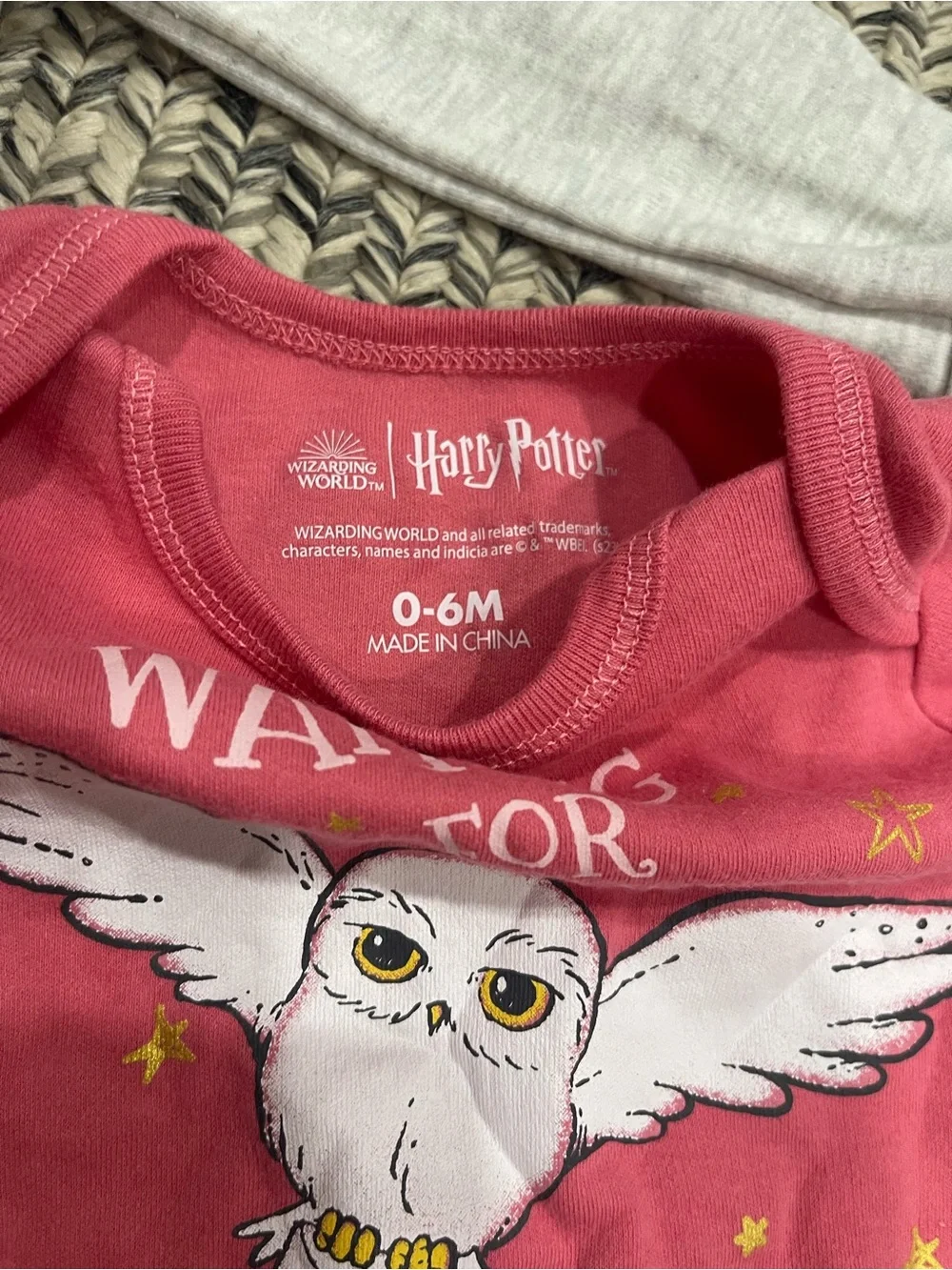 Harry Potter Owl Sleep Gowns - Pink, Gray, Dark Pink infant sleep gowns